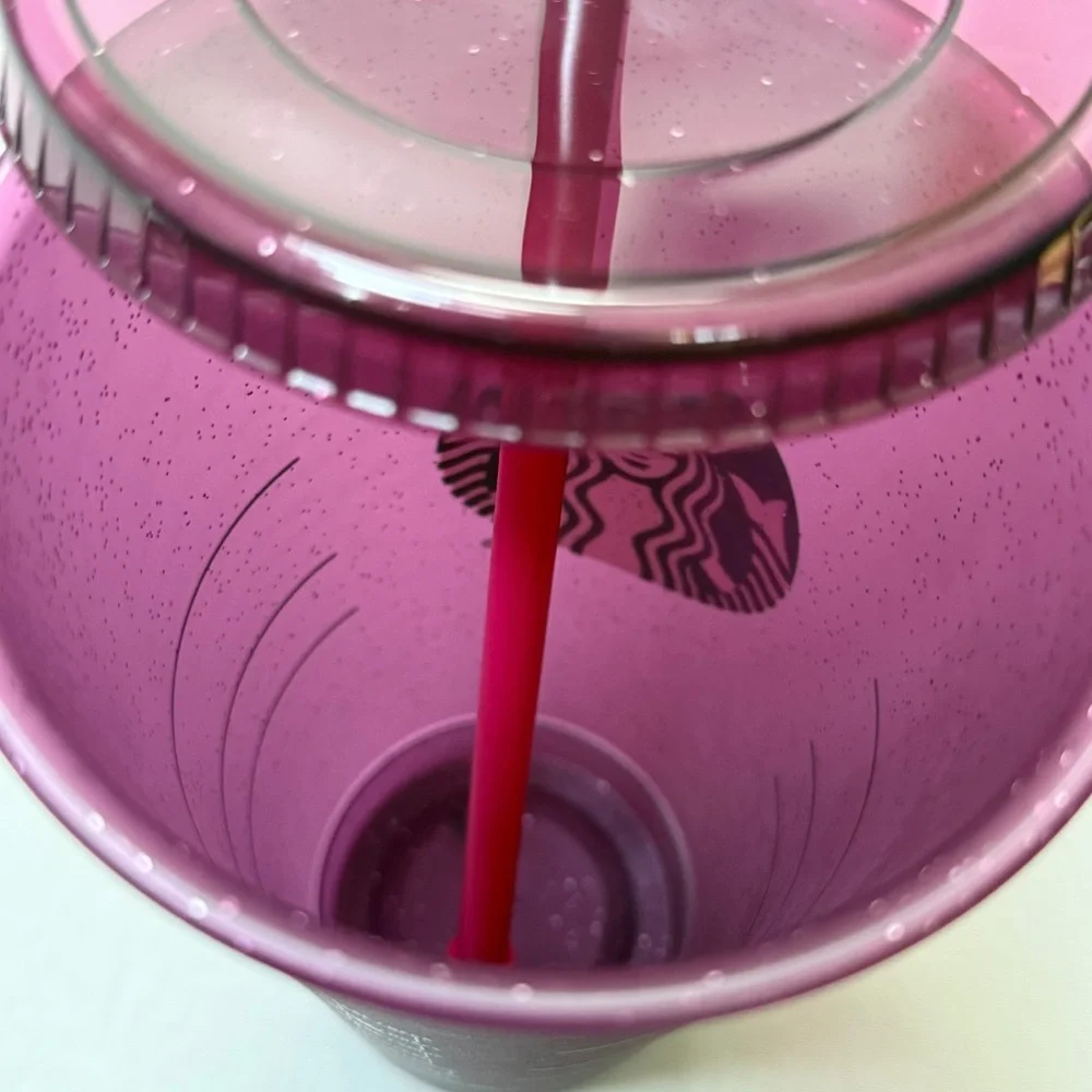 Starbucks 24oz glitter purple Reusable Party cold cup